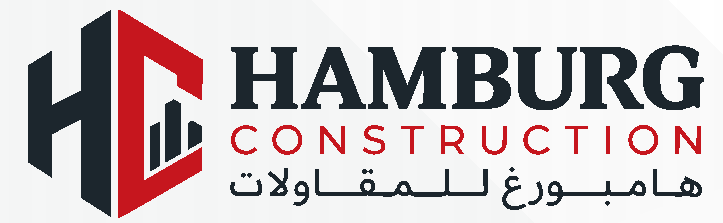 Hamburg Construction bilingual company logo